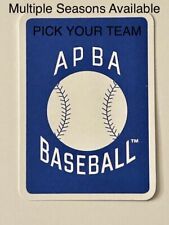 APBA Baseball Season 2017, 2018, 2019, 2020, 2021 Escolha seu time -sem manga de time comprar usado  Enviando para Brazil
