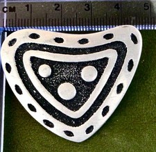 Broche vintage sueco Borje Tennt prata estanho modernista escudo viking, usado comprar usado  Enviando para Brazil