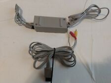 Cable de alimentación original FABRICANTE DE EQUIPOS ORIGINALES NNINTENDO Wii adaptador de CA y cables AV RVL-002 RVL-009 segunda mano  Embacar hacia Mexico