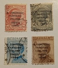 Trieste congresso filatelico usato  Porto Viro