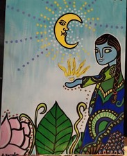 Acrylique papier art d'occasion  Crèvecœur-le-Grand