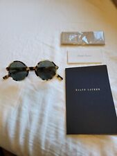Óculos de sol polarizado Polo Ralph Lauren roxo etiqueta redonda concha de tartaruga comprar usado  Enviando para Brazil