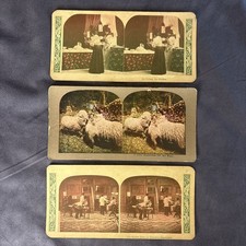 Lote de cartões vintage com visualização estéreo – Quadrinhos e gênero – Pastora, Barbearia, Lavanderia comprar usado  Enviando para Brazil
