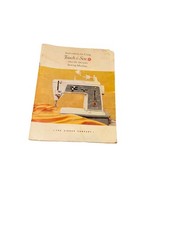 1964 SINGER Touch & Sew Deluxe máquina de costura em ziguezague livro de instruções áspero comprar usado  Enviando para Brazil