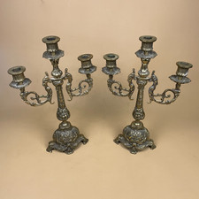 Pair antique brass for sale  FAREHAM