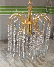 Silver crystal pendant for sale  LUTON