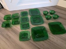 Conjunto de 16 xícaras de pratos quadrados amuleto verde floresta rei âncora âncora comprar usado  Enviando para Brazil