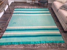 Turquoise wool blanket for sale  Prosser