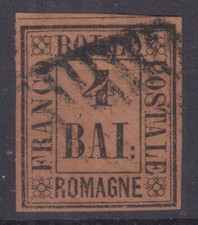 Romagne 1859 bajocchi usato  Roma