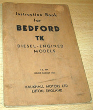 Bedford instruction book for sale  HALESOWEN