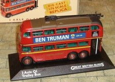 3 EIXOS QI TROLLEY BUS - TRANSPORTE LONDRES - - 1:76 - OO - FUNDIDO - NA CAIXA comprar usado  Enviando para Brazil