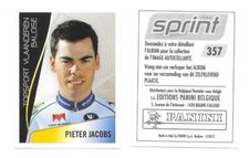 Vignette N°357 - Sprint 2013 - Edition Belge - Pieter Jacobs comprar usado  Enviando para Brazil