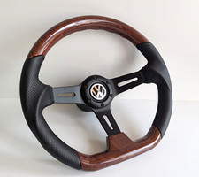 Usado, Volante serve para VW Wood Flat Black Sport Golf Mk4 Jetta Passat 98-03 comprar usado  Enviando para Brazil