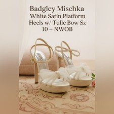 Badgley mischka white for sale  Fenton