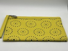 Nova Bolsa de Embreagem Carlos Santana Amarela Alça Recortes de Flores Acento Verde comprar usado  Enviando para Brazil