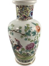 Porcelain vase colourful for sale  CHICHESTER