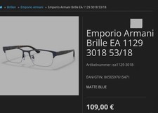 Emporio armani 1129 gebraucht kaufen  Idar-Oberstein