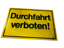 Hinweisschild durchfahrt verbo gebraucht kaufen  Berlin