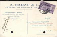 Arezzo 1927 cartolina usato  Italia