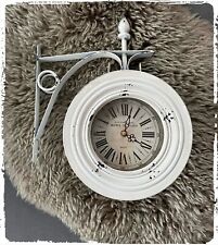 Bahnhofsuhr doppelseitig retro gebraucht kaufen  Bruchmühlbach-Miesau