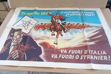 Manifesto politico poster usato  Santena