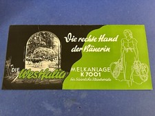 Brochure westfalia mungitrice usato  Catania