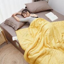 Cobertor de fibra de soja ar condicionado colcha colcha sofá jogar cochilo capa de cama comprar usado  Enviando para Brazil