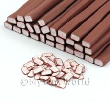 2 x bengala de unha feita à mão coberta de chocolate nougat nail art caneat comprar usado  Enviando para Brazil