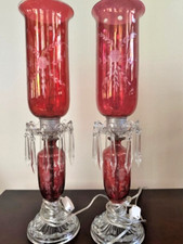 Pair antique cranberry for sale  New Haven