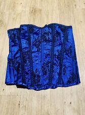 Blue satin corset for sale  WOKING