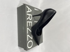Sapato Feminino Arezzo Emily High Stiletto Pump Tamanho 9.5B Preto Couro Nappa Capra, usado comprar usado  Enviando para Brazil