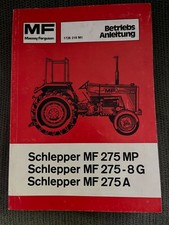 Originale Betriebsanleitung Massey Ferguson  MF 275 MP MF 278-8G MF 275A comprar usado  Enviando para Brazil