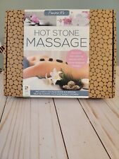 Kit de masaje con piedras calientes con libro de 24 páginas y 5 piedras de basalto volcánico que retienen el calor segunda mano  Embacar hacia Mexico