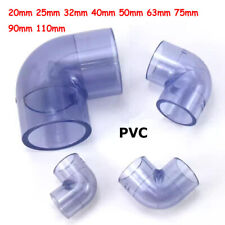 Encaixes de tubulação de cotovelo de PVC transparente de 20 mm a 110 mm para aquário tanque de peixes lago solvente solda comprar usado  Enviando para Brazil