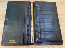 Usado, ORGANIZADOR DE LIBERDADE - ANÉIS DE OURO TAMANHO PESSOAL DE COURO MARROM/PAISLEY SEDA-FILOFAX comprar usado  Enviando para Brazil