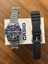 Relógio Casio MDV106B-1A1V masculino Duro 200M WR azul mergulhador pulseira de reposição comprar usado  Enviando para Brazil