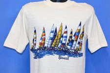 Camiseta vintage anos 70 HAVAÍ VELEIRO VELA LOUCA 2 LADOS MÉDIA M comprar usado  Enviando para Brazil