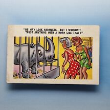 Comic postcard rhino for sale  TELFORD