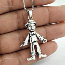 Artisan 925 Solid Sterling Silver Jewelry Pendant Joker comprar usado  Enviando para Brazil