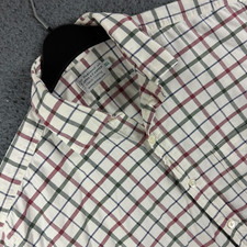 Camisa masculina Pakeman Catto Carter 16 branca xadrez tattersall hacking shoot country comprar usado  Enviando para Brazil