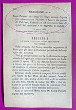 Palermo regio decreto usato  Italia