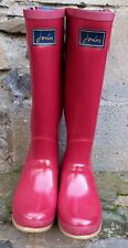 Joules red glossy for sale  WATERLOOVILLE