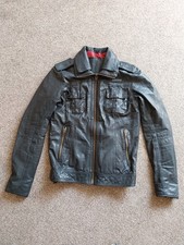 Superdry leather jacket for sale  DALKEITH