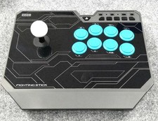 Hori PS4-129 Fight Stick botões brancos e azuis usados, arranhões leves pré-proprietário comprar usado  Enviando para Brazil