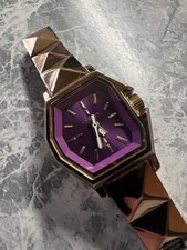 Usado, Relógio de pulso feminino de quartzo cravejado de ouro rosa Diesel design elegante comprar usado  Enviando para Brazil