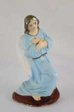 Antigo anjo de gesso policromado. Imagem de estuque de imagens religiosas comprar usado  Enviando para Brazil