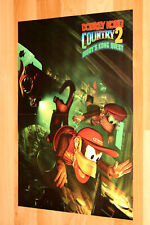 Donkey Kong Country 2 Diddy's Kong Quest SNES GBA Vintage Raro Pôster Pequeno  comprar usado  Enviando para Brazil
