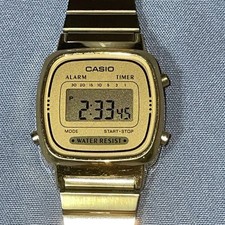Relógio digital feminino Casio (LA670WGA) tom dourado aço inoxidável comprar usado Relógio digital feminino Casio (LA670WGA) tom dourado aço inoxidável comprar usado  Enviando para Brazil