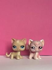 Usado, 🌸Littlest Pet Shop #1726 Long Hair Angora Cat & #228 Shorthair Cat Authentic🌸 comprar usado  Enviando para Brazil