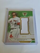 2018 Topps Triple Threads JD Martinez Green #4/18 juego usado Red Sox Dodgers segunda mano  Embacar hacia Argentina